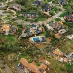 People facing hurricane in united states of america