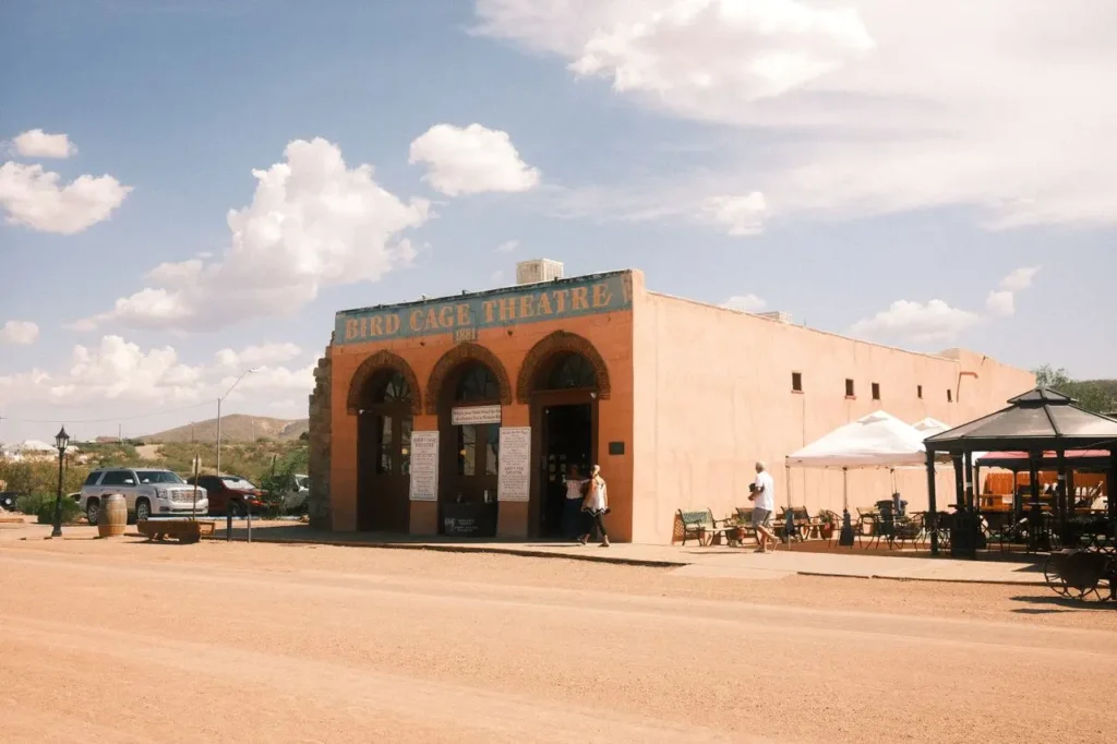 Bird Cage Theatre in Tombstone AZ, a historic Old West landmark and one of the top things to do in Tombstone AZ