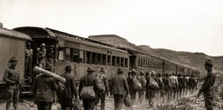 Bisbee Deportation 1917 – miners being forcibly deported during Arizona labor strike.