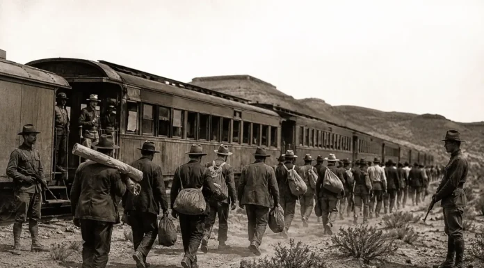The Bisbee Deportation of 1917: What Really Happened and Why It Matters Bisbee Deportation 1917 – miners being forcibly deported during Arizona labor strike.