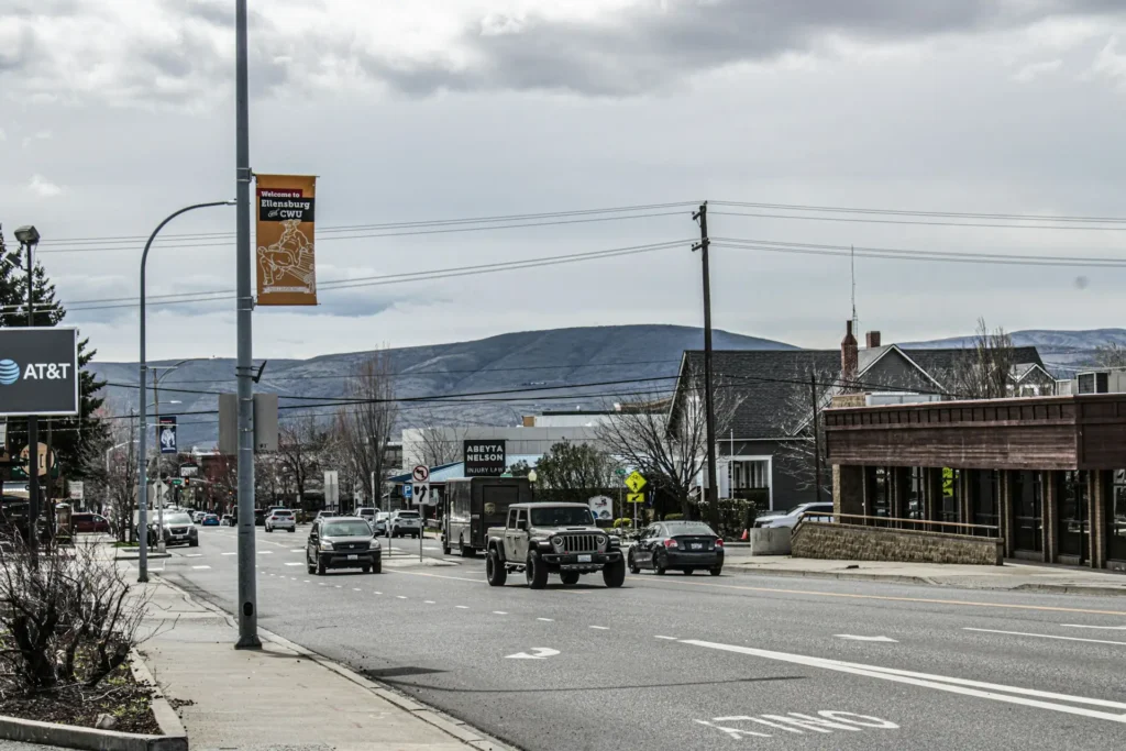 Historic downtown Ellensburg WA, one of the best small towns in Washington State