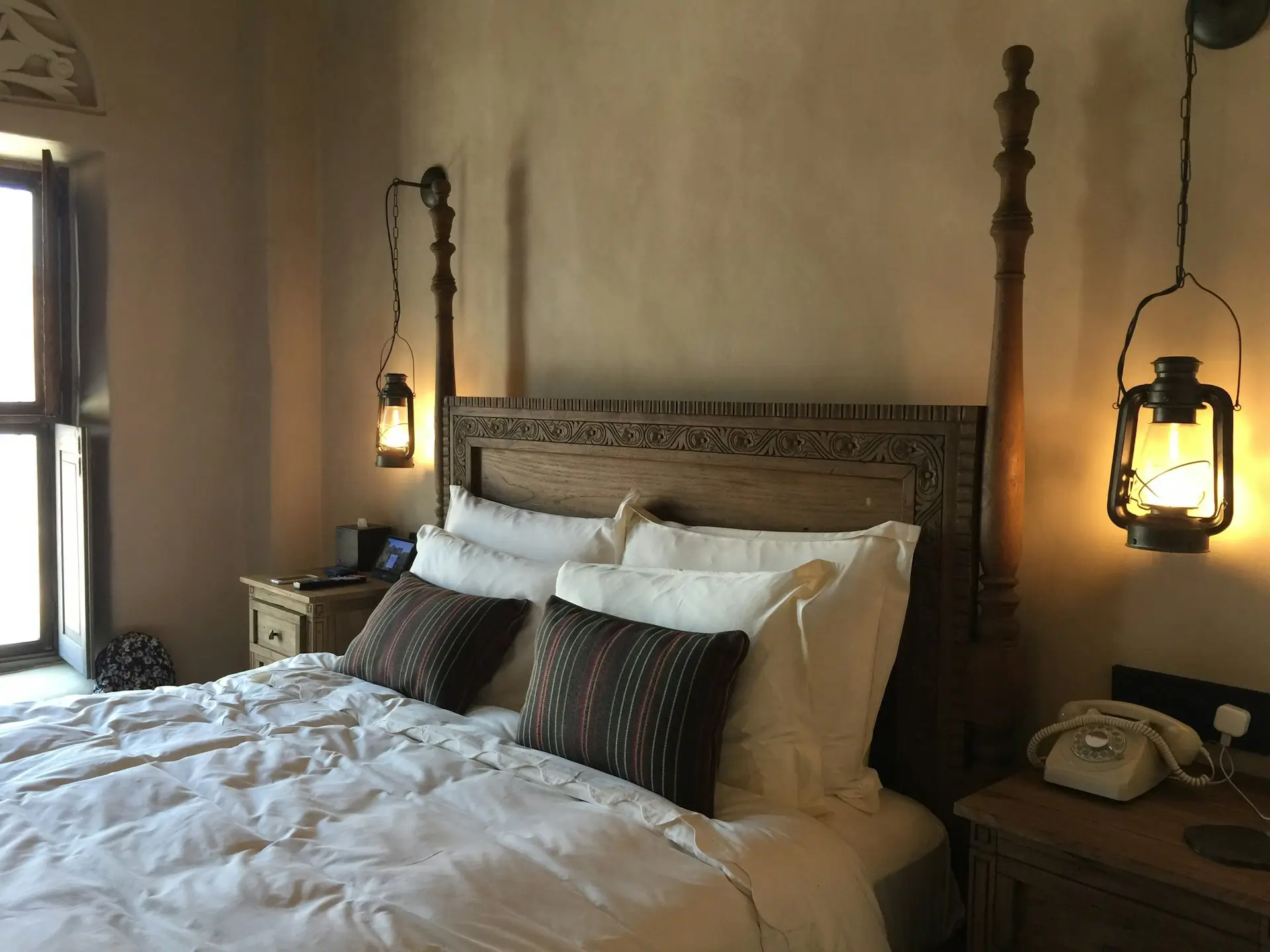 Victorian-style room interior at Copper Queen Hotel Bisbee in historic downtown Arizona