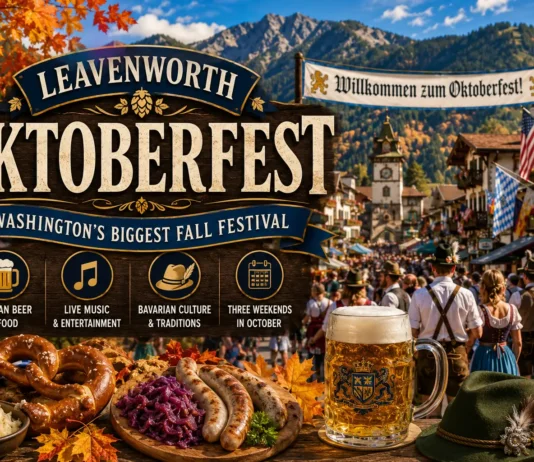 Leavenworth Oktoberfest 2026: Dates, Tickets, Events & Complete Visitor Guide Leavenworth Oktoberfest in Washington with Bavarian food, music, beer and mountain scenery
