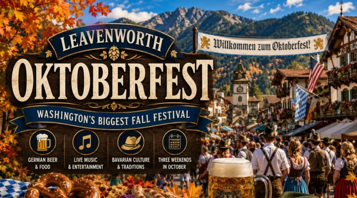 Leavenworth Oktoberfest 2026: Dates, Tickets, Events & Complete Visitor Guide Leavenworth Oktoberfest in Washington with Bavarian food, music, beer and mountain scenery